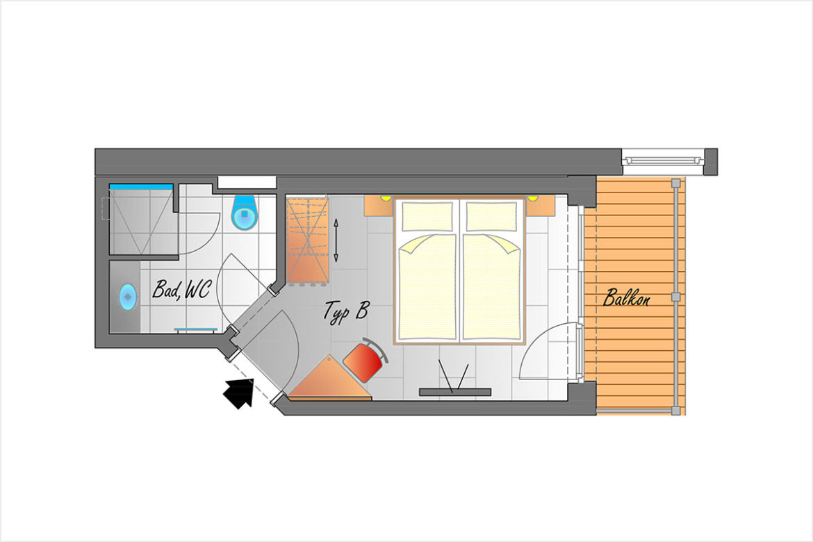 Doppelzimmer Typ B - Hotel DER SAILER in Obertauern