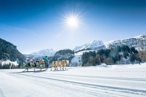 Pferdeschlittenfahrten im Winterurlaub in Obertauern, Salzburger Land