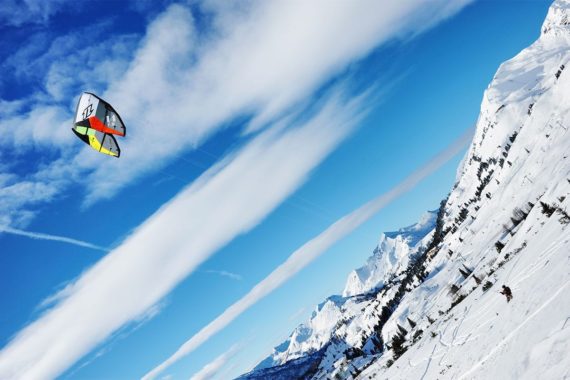 Snowkiten im Winterurlaub in Obertauern, Salzburger Land